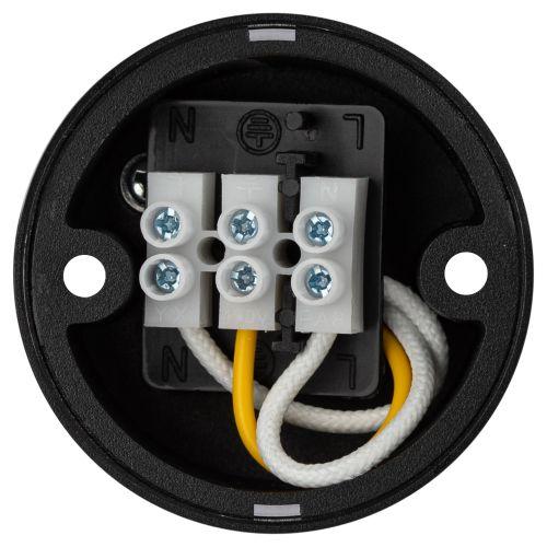 Светильник OL50 BK MR16 GU10 IP20 настенно-потолочный спот черн. Эра Б0059803