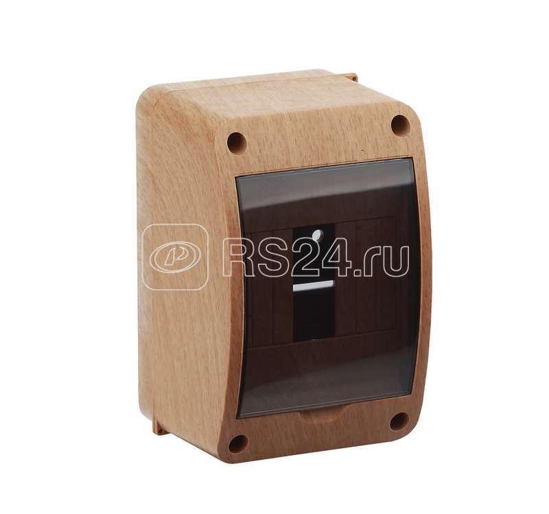 Щиток ОП Тусо 4 мод. с верт. двер. 140х90х85мм бук Рувинил 68304-38М