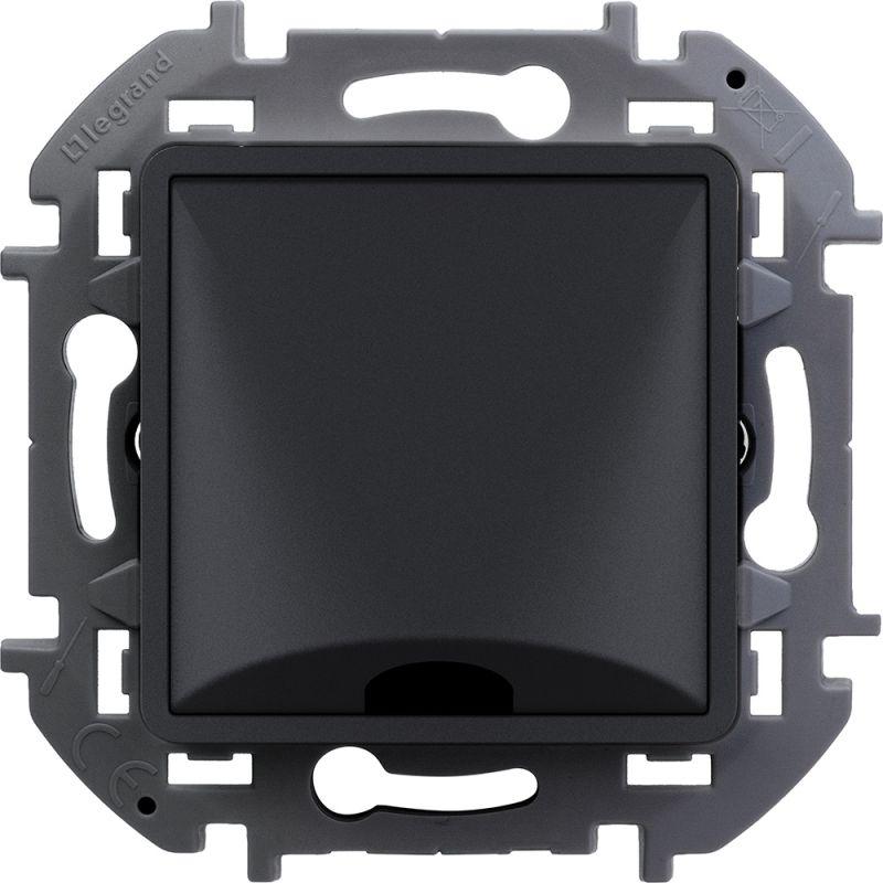 Вывод кабеля Inspiria с зажимом для крепления антрацит IEK 673893