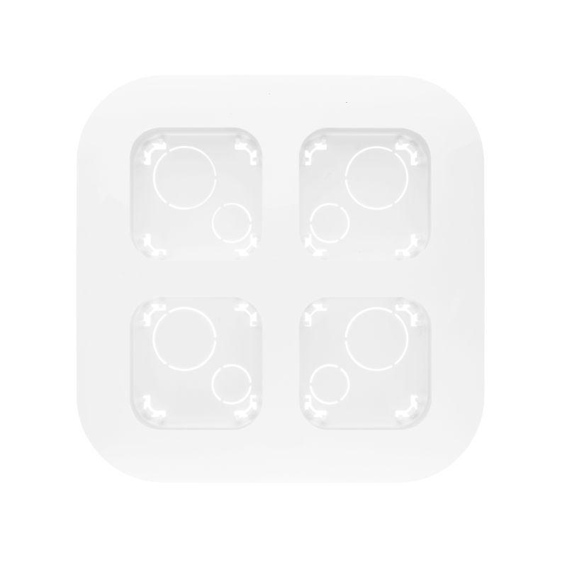 Блок СП установ. пустой до 4-х механизмов Quteo и Mosaic 45х45 бел. Leg 782294