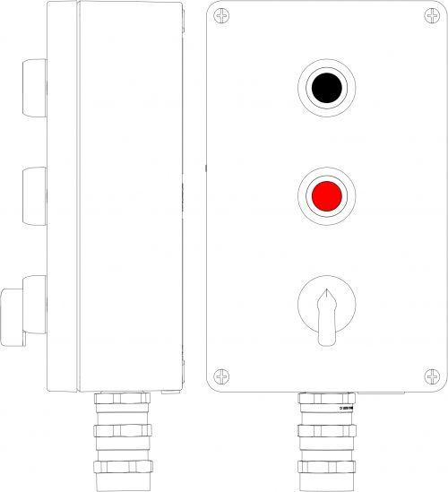 Корпус взрывозащищенный 260х160х90мм 1Ex d e IIC Т4 Gb X / Ex tb IIIB T130град.C Db X IP66 Т4 55град.C алюм. DKC 2201.181.20.00C Корпус взрывозащищенный 260х160х90мм 1Ex d e IIC Т4 Gb X / Ex tb IIIB T130град.C Db X IP66 Т4 55град.C алюм. DKC 2201.181.20.00C