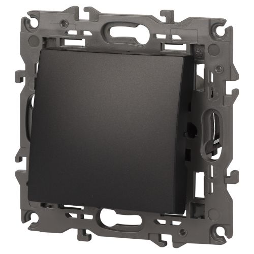 Переключатель 1-кл. СП Elegance 14-1103-05 10А IP20 250В 10AX механизм антрацит Эра Б0034227