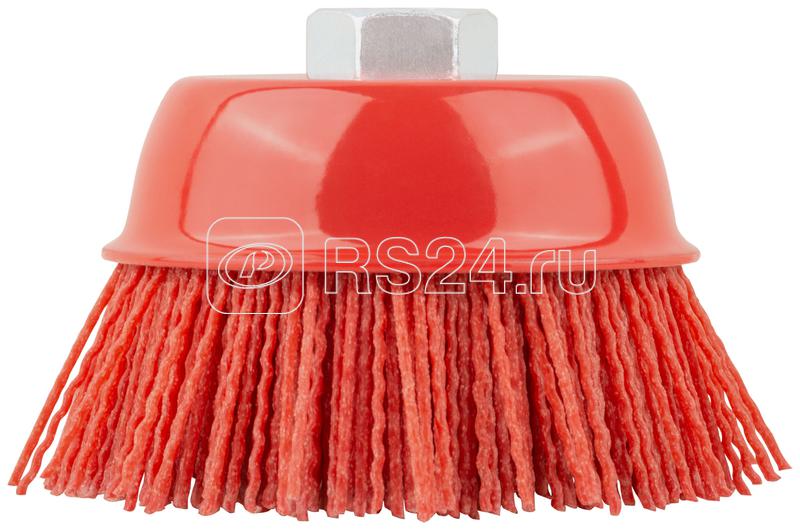 Корщетка-чашка нейлоновая гайка М14 профи 100мм FIT 38798