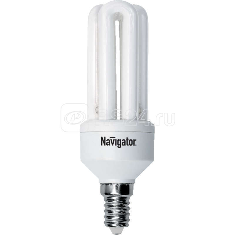 Лампа люминесцентная компакт. 94 403 NCL8-3U-15-840-E14/3PACK 15Вт E14 3U 4000К Navigator 17772