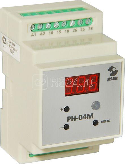 Реле контроля напряжения РН-04МВ2 220В 50Гц контроль однофазной сети по двум верх. и двум ниж. порогам срабат. с выдержкой времени на вкл. и откл. 4 исполн. реле ток контактов 5А 1п на каждый порог УХЛ4 Реле и Автоматика A8223-82690781
