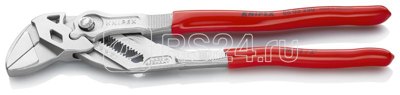 Клещи переставные-гаечный ключ 52мм (2дюйм) L-250мм Cr-V хром. обливные рукоятки Knipex KN-8603250SB