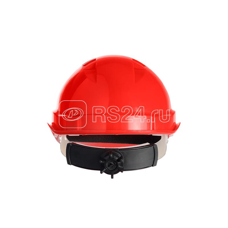 Каска Европа текстиль храповик красн. ЕЛАНПЛАСТ КАС102-К