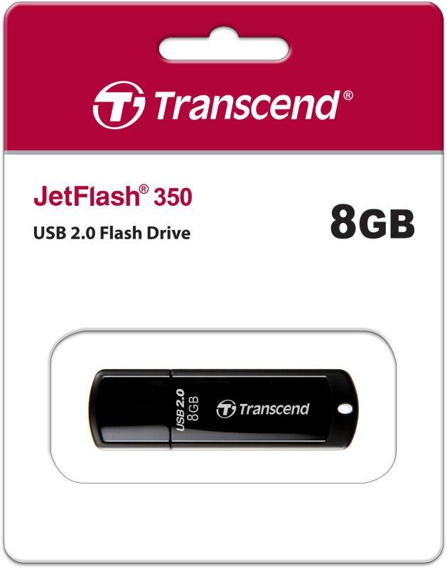 Флеш-накопитель TS8GJF350 8GB JetFlash 350 (Black) USB 2.0 Transcend 1000501690