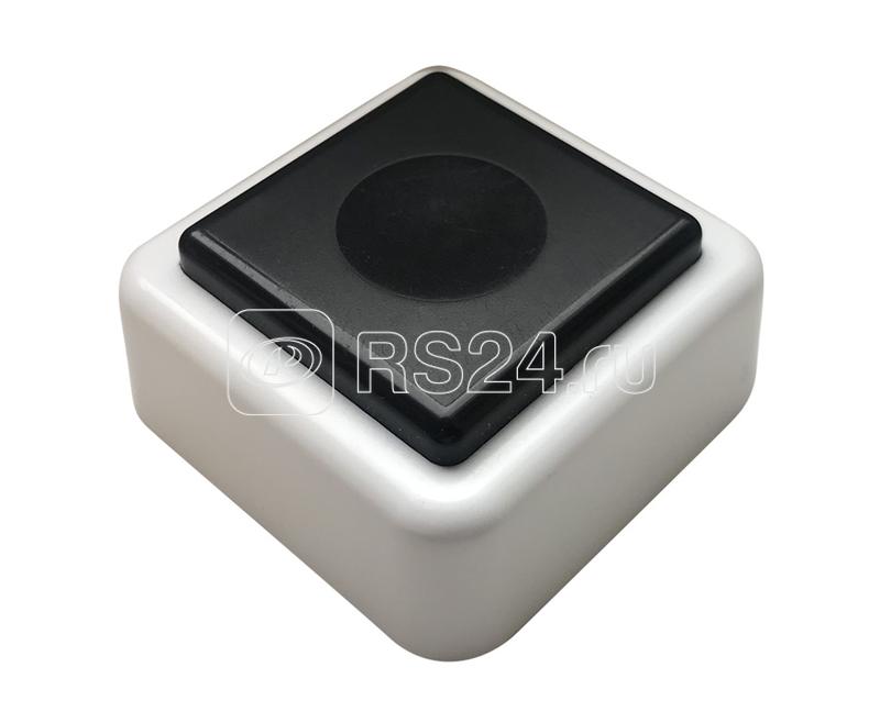 Кнопка звонка (выключатель для бытовых электрических звонков) Тритон ВЗ1-01 черн.