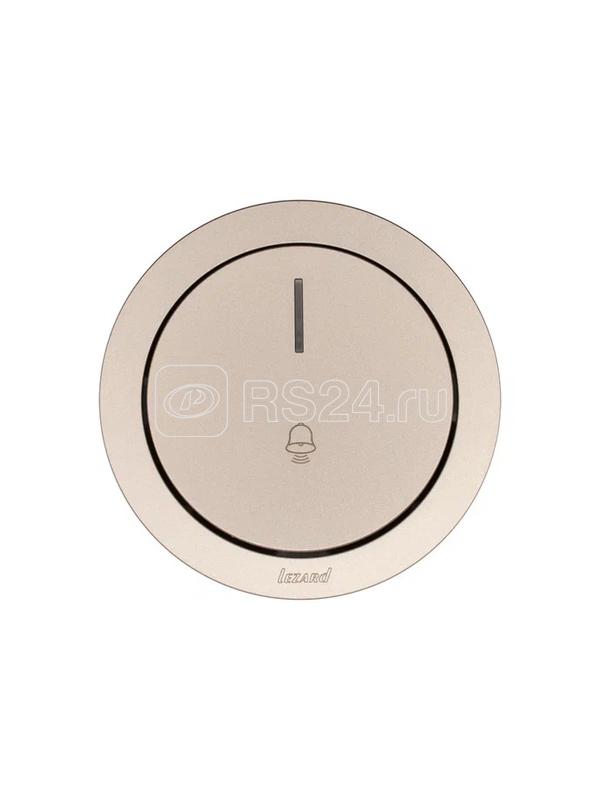 Кнопка звонка СП OSEN с подсветкой механизм титан LEZARD 743-3788-108