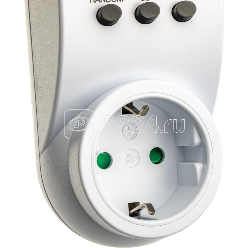 Таймер недельный электронный с заземл. 1.8кВт бел. REV 66989 6