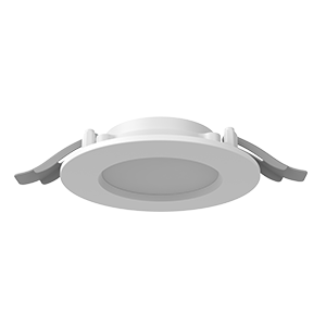 Светильник светодиодный DL-01 Slim 100мм 13Вт 4000К 120x37мм IP65/40 круглый встраив. аварийный автономный постоянного действия с опаловым рассеив. RAL9003 бел. муар VARTON V1-RF-00011-10A00-6501340