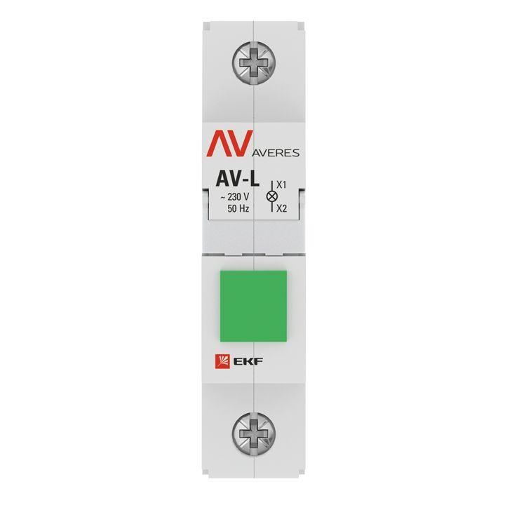 Лампа сигнальная AV-L зел. EKF av-l-green-averes