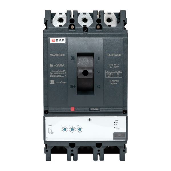 Выключатель автоматический 3п 400/250А 45кА ВА-99C Compact NS PROxima EKF mccb99C-400-250