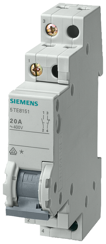 Выключатель проходной d70мм 20А 3NС 1NO Siemens 5TE8153