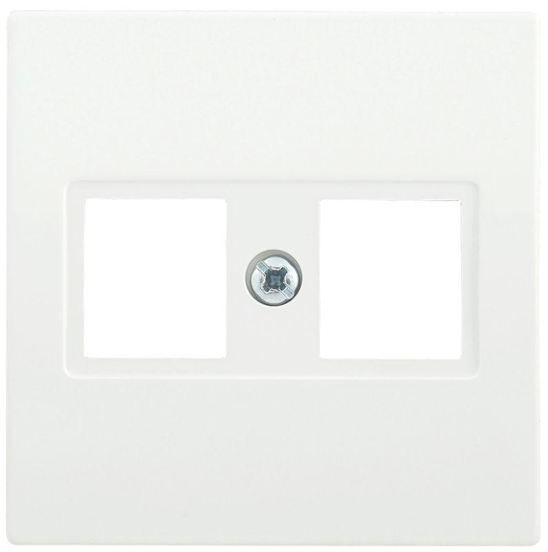 Накладка компьютерная 2-м BOLERO НК45-2-ББ RJ45 кат.5E бел. IEK ENB12-R-K01