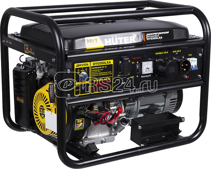 Бензогенератор DY6500LXA (с АВР) 1ф 5000Вт электростартер HUTER 64/1/27