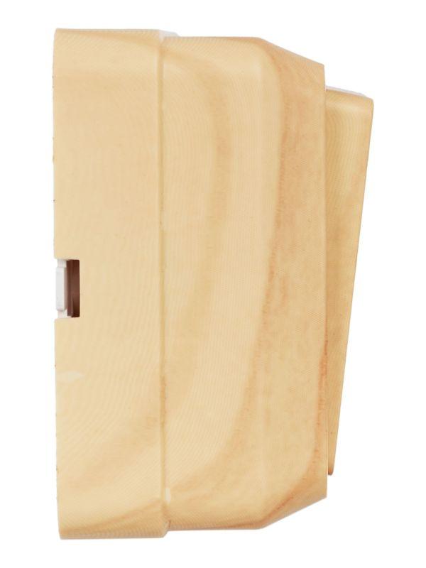 Выключатель 2-кл. ОП Октава 10А IP20 ВС20-2-1-ОС с индикацией сосна IEK EVO21-K03-10-DC