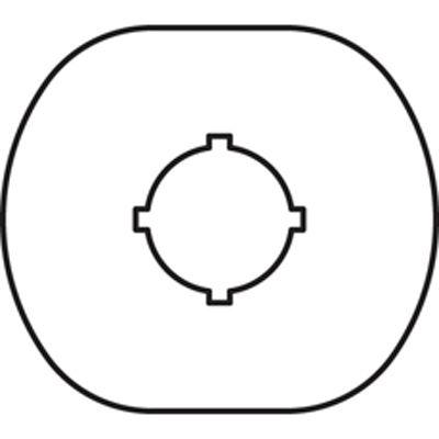 Шильдик MA6-1000 для пласт. кноп. поста 1 место ABB 1SFA611930R1000