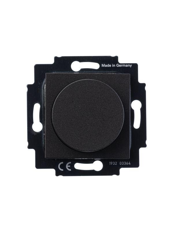 Светорегулятор Levit поворотно-нажимной 60-600Вт R антрацит/дым. черн. ABB 2CHH942247A6063