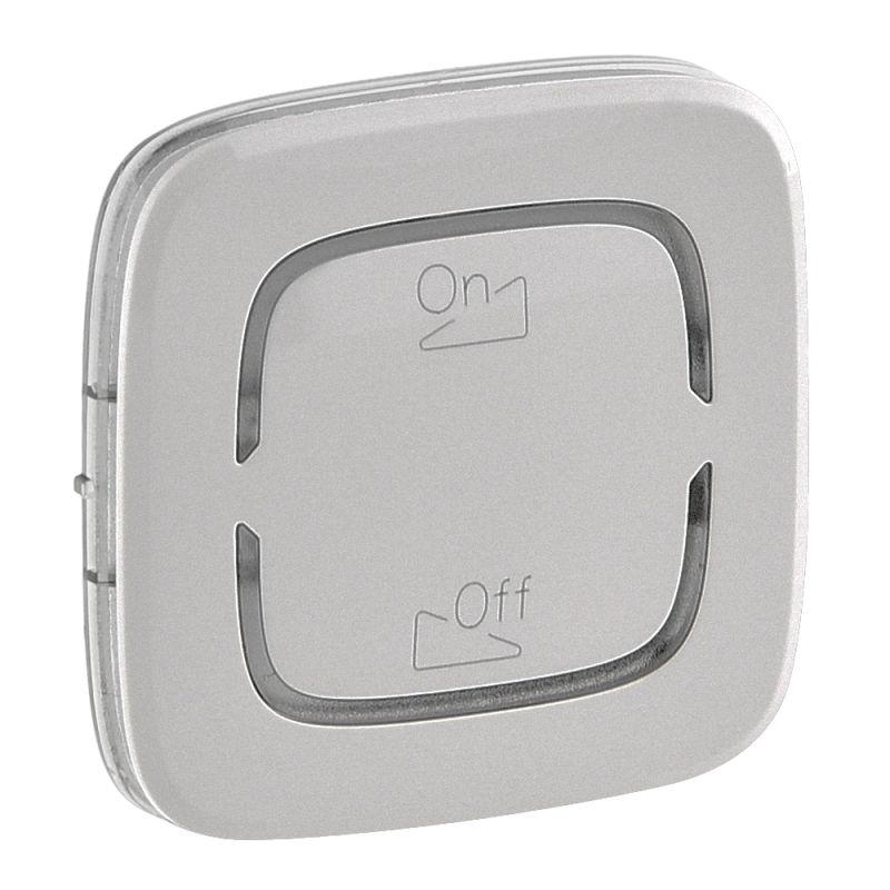 Панель лицевая Valena Allure MyHome для механизмов BUS/SCS "Светорегулятор On-Off" 2мод. алюм. Leg 755433