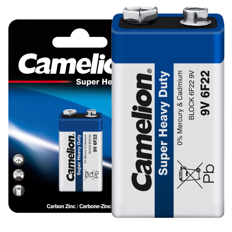 Элемент питания солевой "крона" 6F22-BP1B BL-1 син. (блист.1шт) Camelion 3218 Элемент питания солевой "крона" 6F22-BP1B BL-1 син. (блист.1шт) Camelion 3218