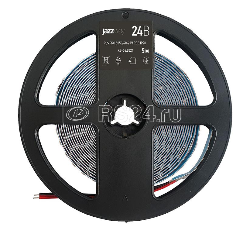 Лента светодиодная PLS Pro+ 5050/60 RGB разноцвет. 24В IP20 (уп.5м) Pro+ JazzWay 5033979