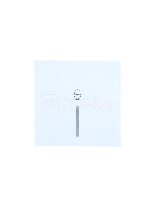 Кнопка звонка с индик. СП ZIMA IP20 безвинт. зажим бел. LEZARD 704-0288-108QC