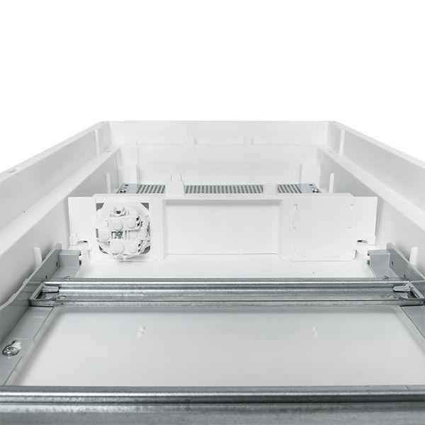 Щит комбинированный встраив. Nova 2 DIN-рейки + 2 монтаж. платы 4 габарит IP41 с пластик. дверью EKF nv-cb-pd-2+2