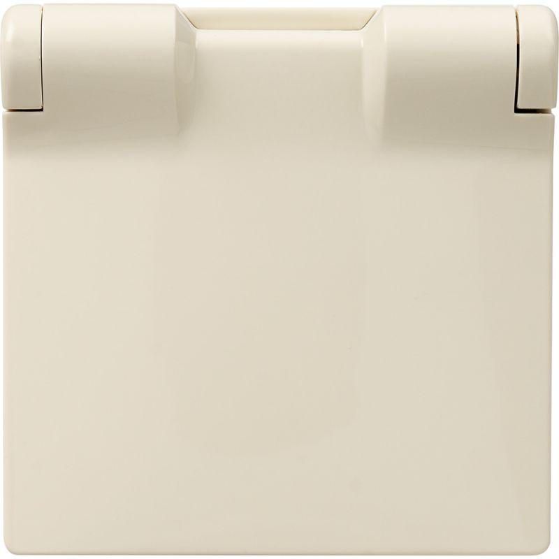 Панель лицевая Valena Life для розетки 2К+З с крышкой сл. кость Leg 754841