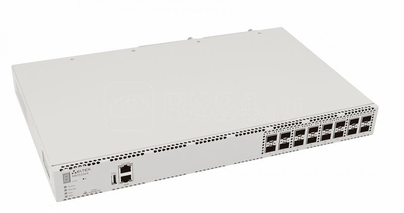 Коммутатор Ethernet 1х10/100/1000BASE-T (ООВ) 16х10GBASE-R (SFP+)/1000BASE-X (SFP) коммутатор L3 2 слота для модулей питания ELTEX MES5316A