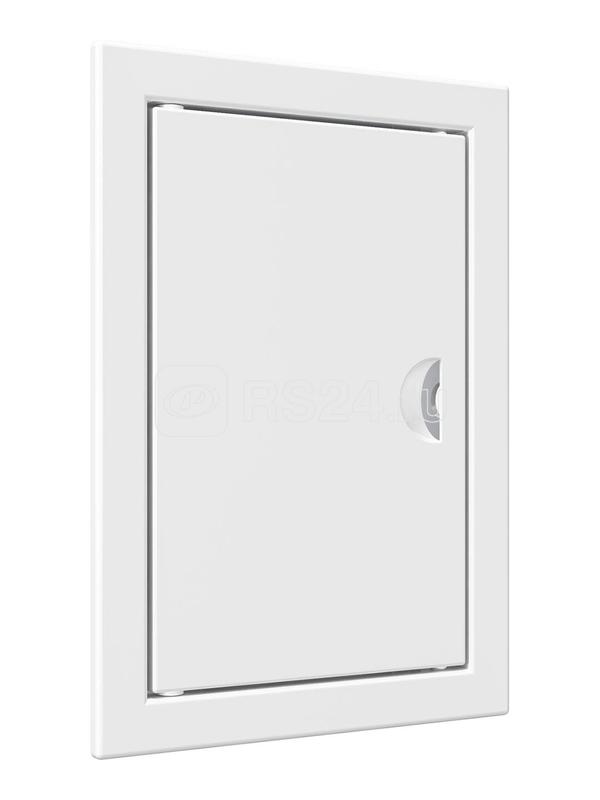 Люк-дверца ревизионная 122х122мм фланец 98х98мм с ручкой бел. EVECS Л1010Р