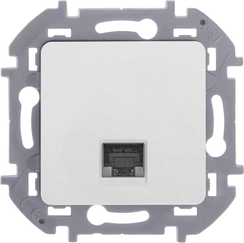Розетка компьютерная Inspiria RJ45 кат.5E UTP бел. IEK 673825