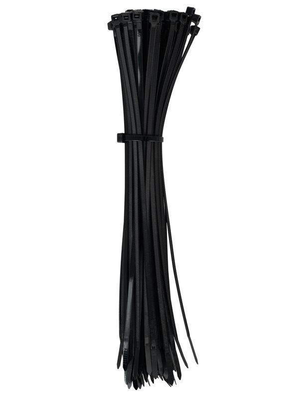 Хомут кабельный 4.8х300 нейл. черн. (уп.100шт) IEK UHH32-D048-300-100