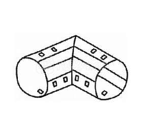 Угольник для дренажн. труб 90град. d110мм с защелками Ruvinil УДР-110