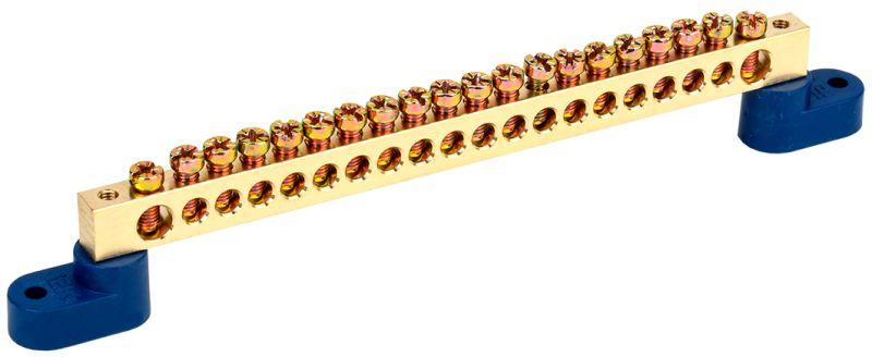 Шина нулевая ШНИ-8х12-20-У2-С на двух угловых изоляторах IEK YNN10-812-20C2-K07