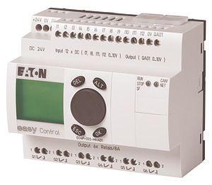 Контроллер компактный 24В DC 12DI (4 AI) 6DO (R) 1AO Ethernet CAN дисплей EC4P-222-MRAD1 EATON 106405