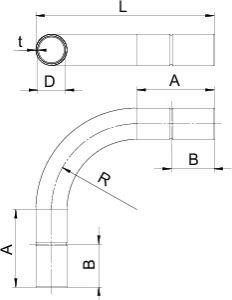 Дуга для трубы d16мм SB16W V4A нерж. сталь OBO 2046760