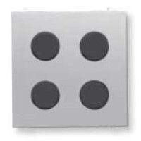 Плата центральная SR-4-N2PL 4-кноп. free@home Zenit серебр. ABB 2CLA222640N1302