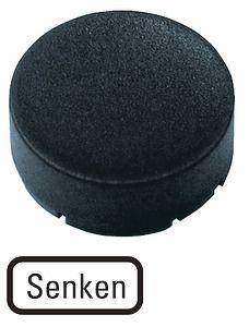 Шильдик кнопочный выступающий "НИЖНИЙ" M22-XDH-S-D18 черн. EATON 218238