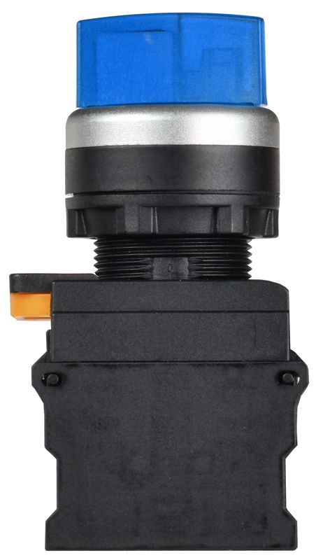 Переключатель 3 полож. 2НО с подсветкой син. MASTER IEK MI-SW60-20XD-4-14-3-K07