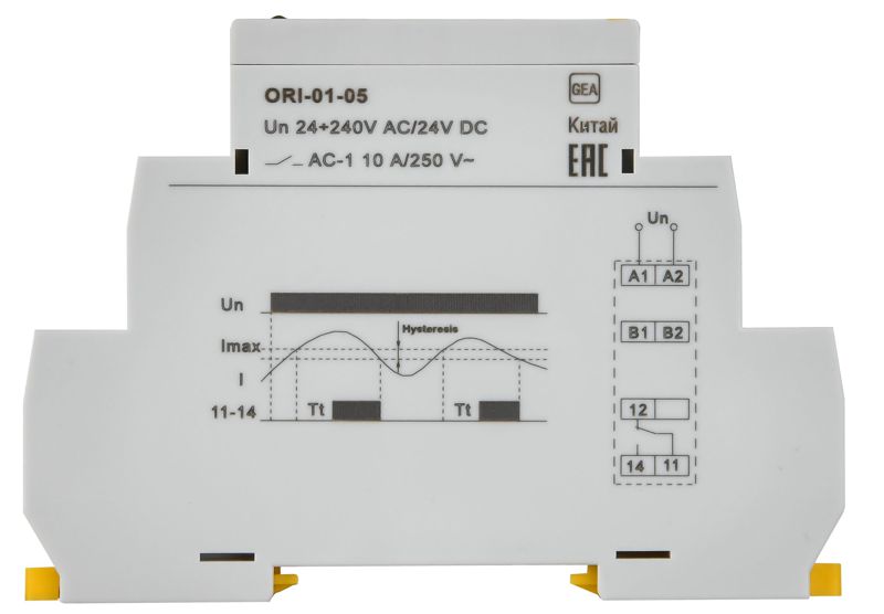 Реле тока ORI 0.05-0.5А 24-240В AC/24В DC IEK ORI-01-05