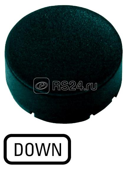 Шильдик кнопочный выступающий "ВНИЗ" M22-XDH-S-GB4 черн. EATON 218245