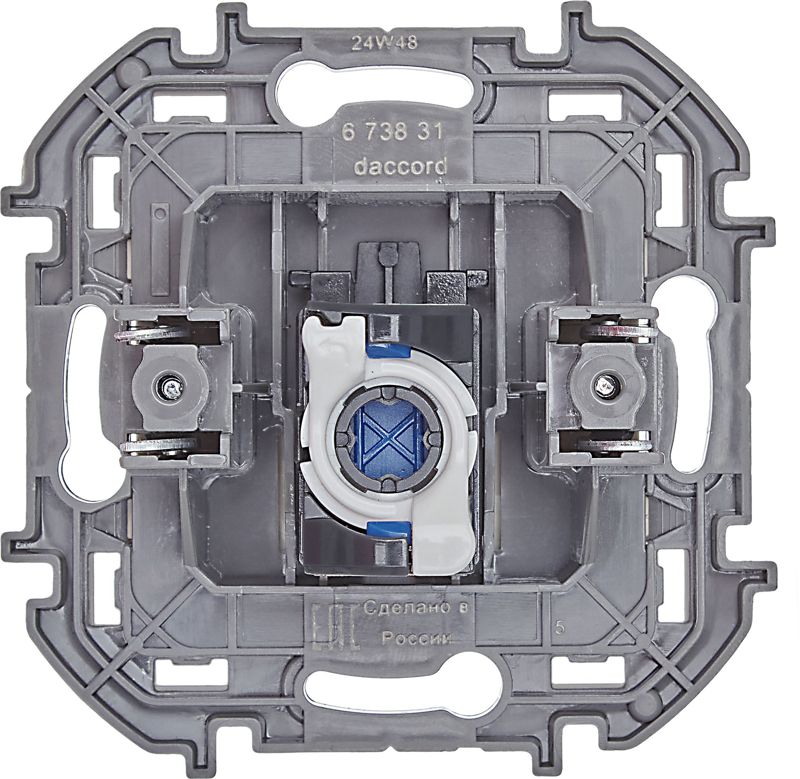 Розетка компьютерная Inspiria RJ45 кат.6 UTP механизм сл. кость IEK 673831