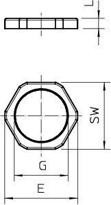 Контргайка 116 VDE PG7 PA OBO 2048078