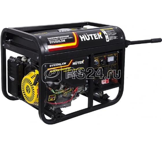 Бензогенератор DY6500LXW 1ф 5000Вт электростартер с функцией сварки HUTER 64/1/18