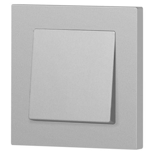 Кнопка Accent 6-109-03 10А-250В IP20 СУ алюм. Intro Б0063608