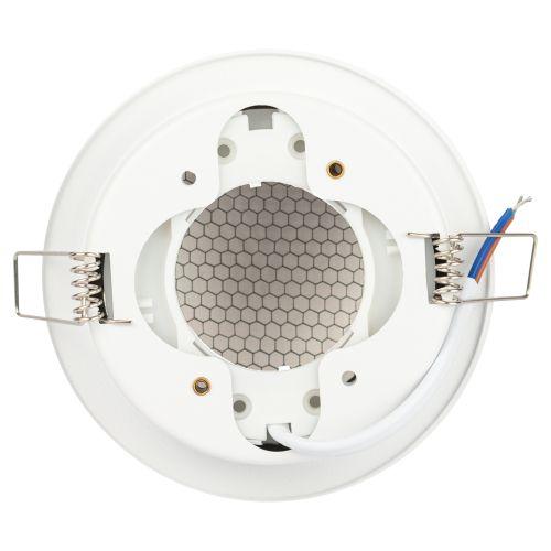 Светильник под лампу GX53 KL111 встраив. WH/BK бел./черн. матов. ЭРА Б0061537