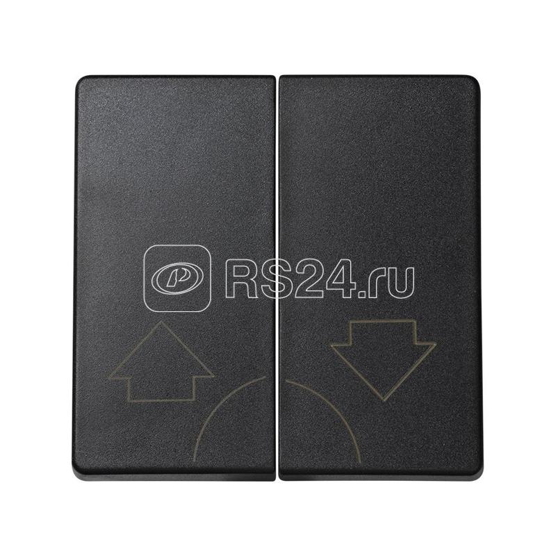 Клавиша двойная для мех. 73396-39 Simon73 Loft графит 73028-62