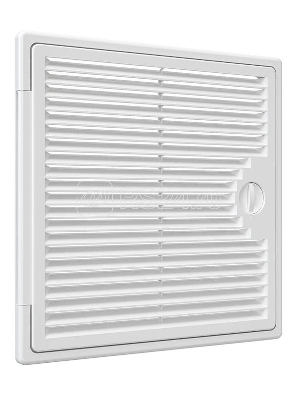 Люк-дверца Декофот ревизионная накладная 250х250мм с ручкой-задвижкой АБС бел. EVECS 2525ДФ